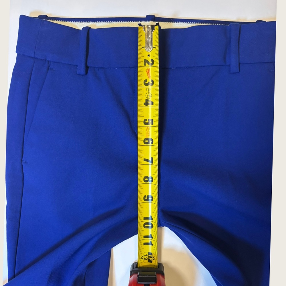 J.Crew NWT G9062 Bright Royal Blue Straight Leg Cropped Pants 2T - Picture 7 of 9